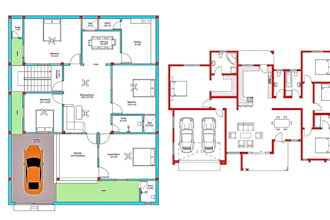 architectural drawings mep floor plans, hvac  house plans, autocad, city permit