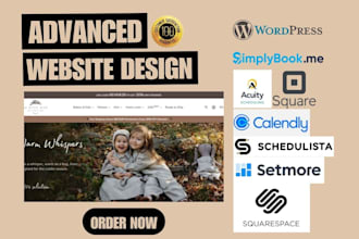 design figma webflow calendly duda acuity scheduling appointment booking website