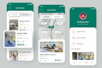 build real estate app, apartment rental app, property listing app, agent app