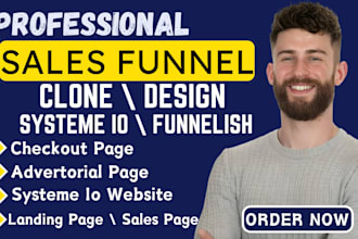 build sales funnel gohighlevel clickfunnels kajabi and systeme io website design