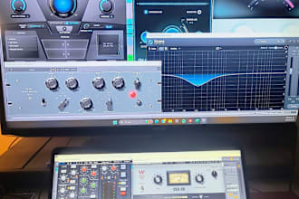 be really good at mixing vocals into an instrumental and competent mastering