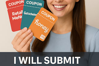 do discount coupon code submission to USA de UK br websites