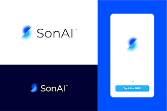 design a modern ai tech apps saas software logo
