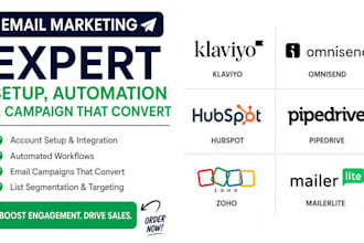 be email marketing expert, setup automation, email campaign, newsletter design
