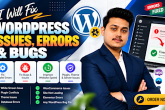 fix wordpress issues, fix wordpress errors, fix bugs