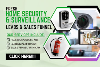 generate home security surveillance cctv fire alarm camera garage door leads