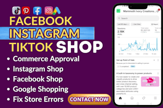 setup tiktok shop, facebook shop, tiktok dropshipping shop ads for shopify store