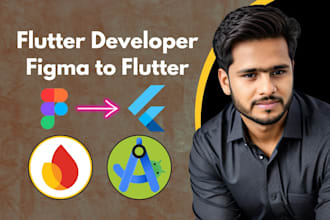 do figma to flutter or flutter app development for android and IOS