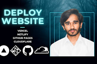 deploy your static website on vercel, netlify, github, and cloudflare