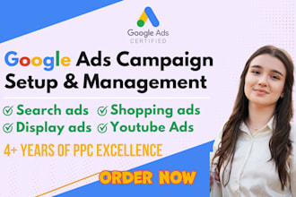 setup and manage your google ads adwords PPC campaign