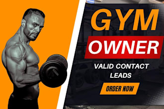 provide USA gym owners health fitness or yoga  studios valid contact list