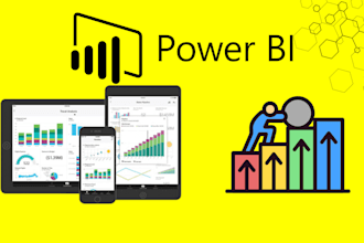 be your power bi expert I will make reports and dashboards in power bi