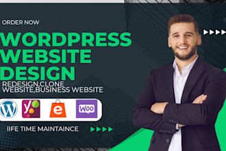 create, fix, redesign, clone wordpress website, business website