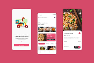 design mobile app or website UI UX and prototype