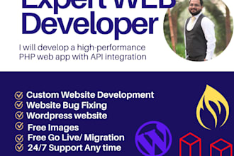 develop a custom PHP website or web application clean code
