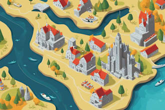 do vector map illustration and design