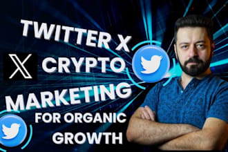 build strong twitter x account, x marketing to superfast crypto project