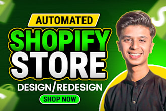 design profitable shopify website, dropshipping store or shopify store design