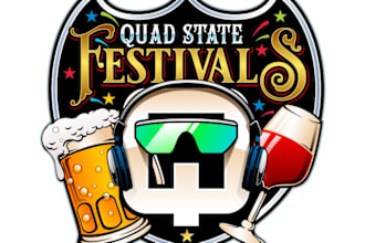 design excellent wine, beer festival logo