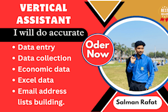 be a data entry expert for excel