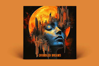 design stunning album cover art for single ep