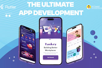 do flutter android, ios mobile app development with firebase