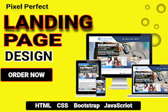 create responsive landing page, sales page, clone redesign website
