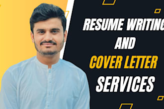 write, edit and upgrade resume and cover letter for jobs