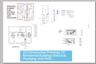 create hvac, plumbing, electrical,  plan and load calculations