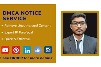 prepare and file dmca notice to protect your intellectual property