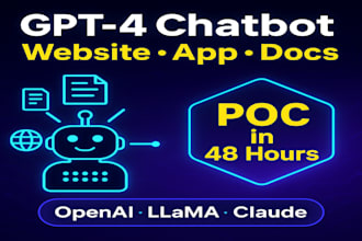 build a gpt 4 , chatgpt ai chatbot for your website, app and docs