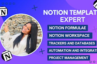 build a notion template, notion expert design, notion database