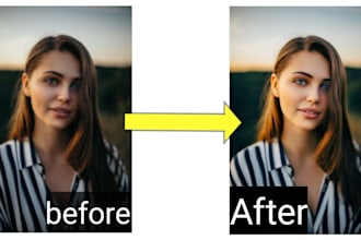 do photoshop retouching,blurry photo,editing portrait