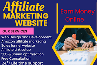 expert develop affiliate marketing website for earning