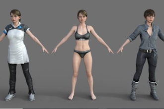 3d hyper realistic metahuman character, 3d game character, 3d game asset, ue5