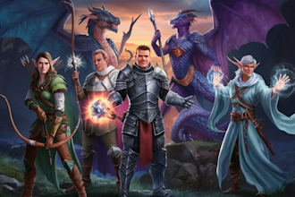 draw your dnd character or party