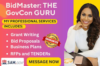find government contract, do detailed bid proposal and win government contract