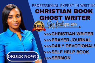 do christian ghostwriting, daily devotional book writer, prayer journal