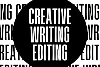 edit or proofread your creative writing