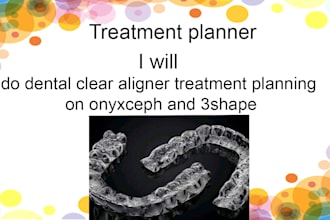 do dental clear aligner treatment planning on onyxceph and 3shape