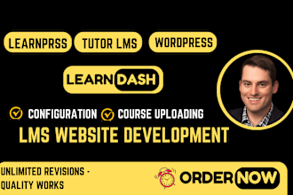 develop premium elearning course uploading website, lms web development