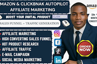 build an automated clickbank and amazon affiliate marketing funnel