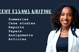 write HR tasks, benefits essays, procurement, labor relations, performance