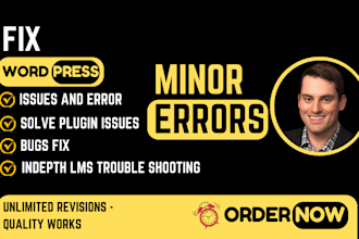 fix wordpress lms errors and learndash, buddyboss, tutor lms setup