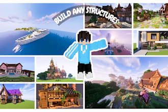build minecraft lobby, map, house, spawn in java or bedrock