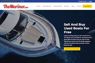 design boat rental website, boat listing website, yacht rental, boat website