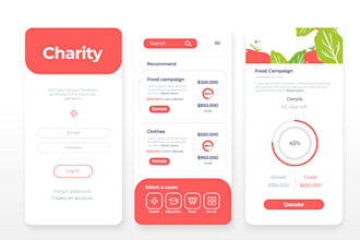 design a professional app on figma, glide, goodbarber, adalo