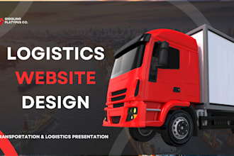 create logistics website, trucking, freight, dispatch, cargo, transport website