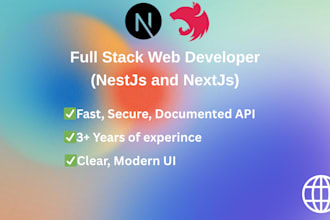 make a website using nextjs and nestjs