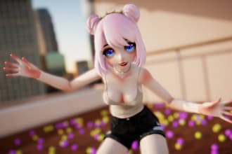 create a render of your character using mmd weight paint nfsw sfm model sfw